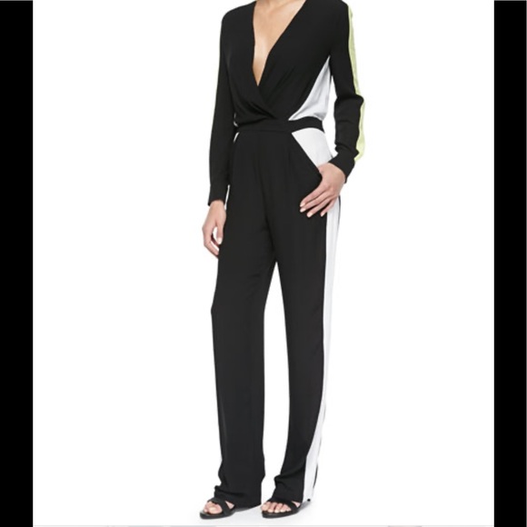 Bcbg long sleeve jumpsuit